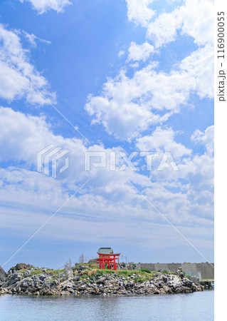 「青森県」奇跡の鳥居・弁天島の厳島神社 八戸市 「青森県」奇跡の鳥居・弁天島の厳島神社 八戸市 116900055