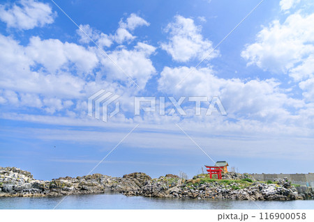 「青森県」奇跡の鳥居・弁天島の厳島神社 八戸市 「青森県」奇跡の鳥居・弁天島の厳島神社 八戸市 116900058