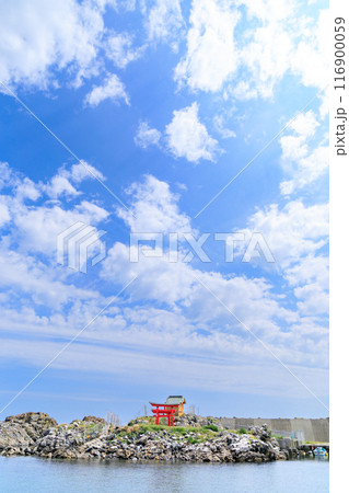 「青森県」奇跡の鳥居・弁天島の厳島神社 八戸市 「青森県」奇跡の鳥居・弁天島の厳島神社 八戸市 116900059