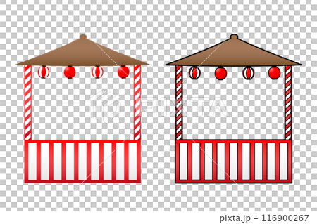 シンプルなやぐらのイラスト シンプルなやぐらのイラスト 116900267