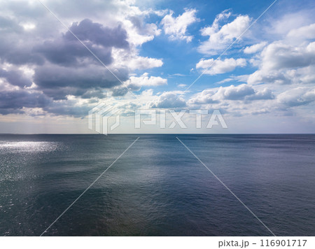 Drone view of sea waves in bird eye waves photo,Waves background 116901717