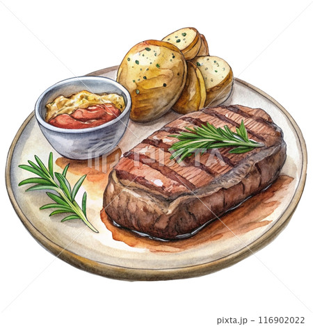 Ribeye Steak Clipart  116902022