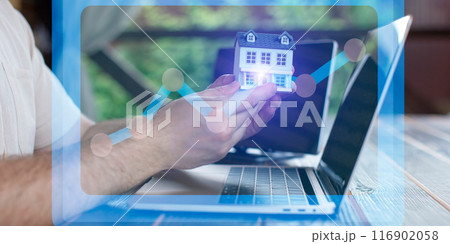 Real estate price growth chart, real estate investment 116902058