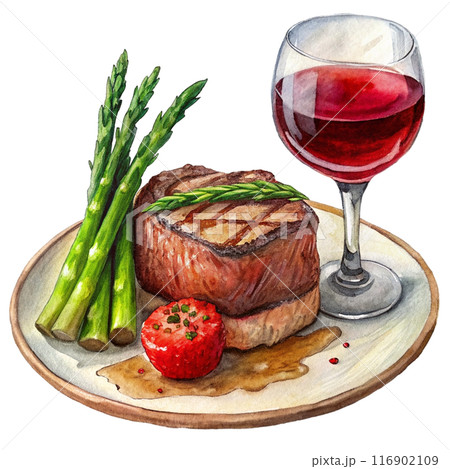Filet Mignon Steak Clipart  116902109