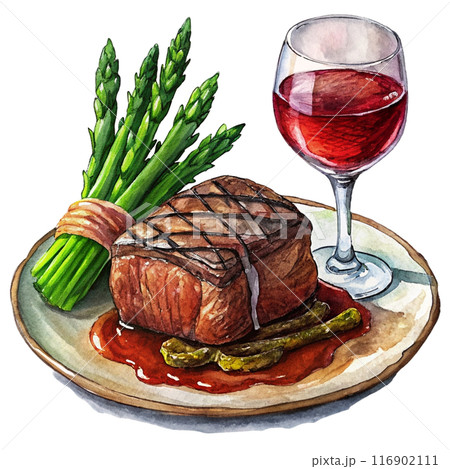 Filet Mignon Steak Clipart  116902111