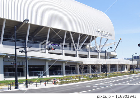 広島新サッカースタジアム建物の景色 広島新サッカースタジアム建物の景色 116902943