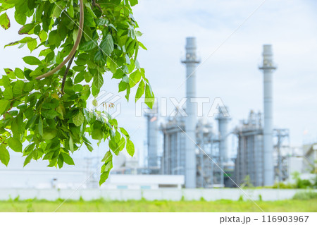Green Industry Eco Power Factory Good environment ozone air low carbon footprint wide for banner. Green Industry Eco Power Factory Good environment ozone air low carbon footprint wide for banner. 116903967