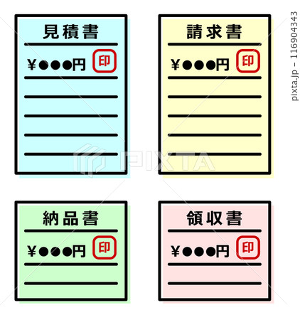 ビジネスで使用する書類の様式見本 ビジネスで使用する書類の様式見本 116904343