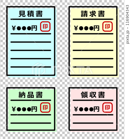 ビジネスで使用する書類の様式見本 ビジネスで使用する書類の様式見本 116904343