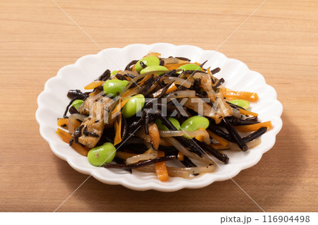 枝豆入り　ひじきの煮物 116904498