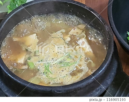 doenjang stew, bean paste stew korean food doenjang stew, bean paste stew korean food 116905193