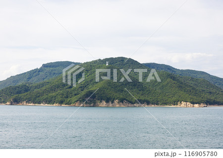 夏の瀬戸内海、豊島付近の景色 116905780