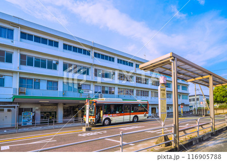 日本の小田原都市景観　7月。JR東海道本線　国府津駅や箱根登山バス乗り場などを望む＝7月22日 116905788