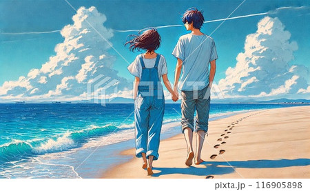 海辺の二人 116905898