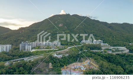 July 5 2024 Night, residential district at kowloon tong, hk 116906235
