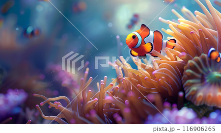 カクレクマノミとイソギンチャク 116906265