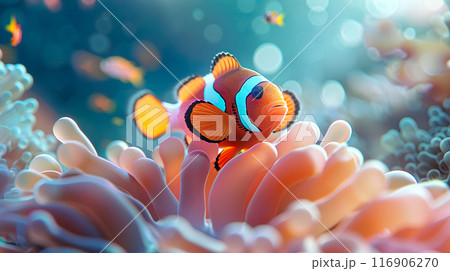 カクレクマノミとイソギンチャク 116906270