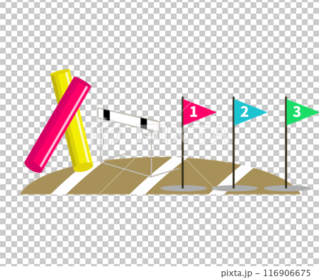 運動会のアイコンセット。ベクターイラスト	 116906675