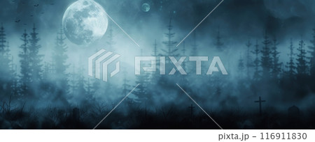 Churchyard In Fog Churchyard In Fog 116911830