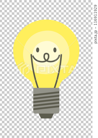 イラスト素材: 電球 ON イラスト素材: 電球 ON 116911929