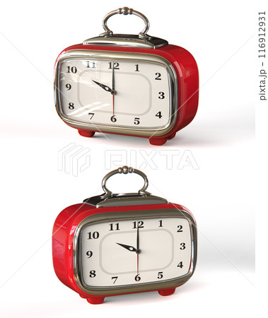 Abstract vintage table clock in 50s style Abstract vintage table clock in 50s style 116912931