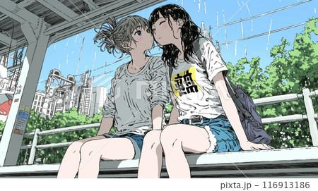 青春の接近：女同士の友達から恋人に変わる瞬間：LGBT