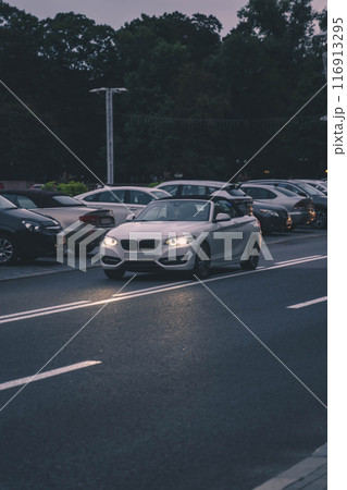 White BMW Convertible motion blur effect White BMW Convertible motion blur effect 116913295