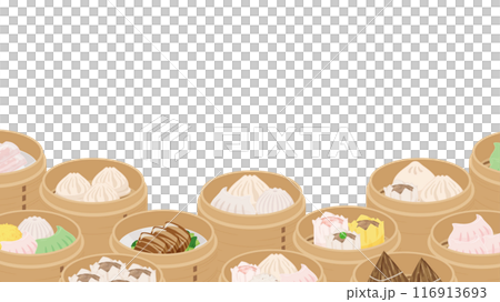 擺滿點心的框架_16:9 116913693