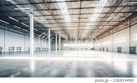 Empty Warehouse Interior Empty Warehouse Interior 116914498