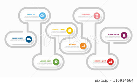 Infographic design template with place for your data. Vector illustration. 116914664