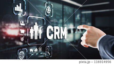 CRM Customer Relationship Management. Customer orientation concept 116914956