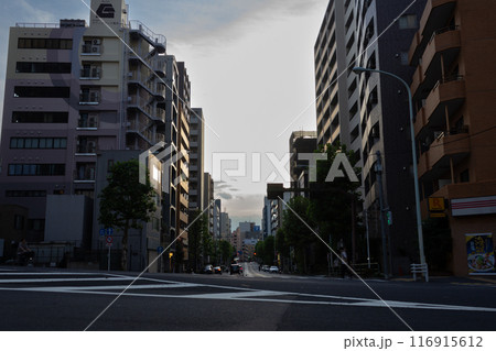 牛込天神町の夕暮れイメージ 牛込天神町の夕暮れイメージ 116915612