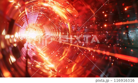 In a display of strength the W boson pushed through a barrier with its high energy leaving the Z boson trailing behind 116916316