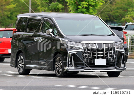 走行中の高級ミニバン 116916781
