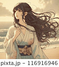 浜辺の女性 116916946