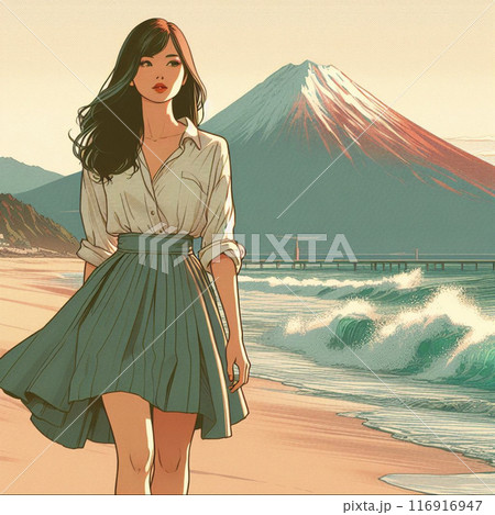 浜辺の女性 浜辺の女性 116916947