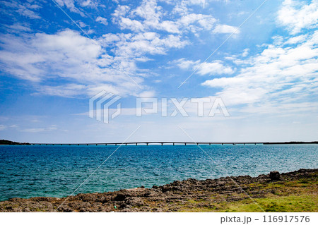 沖縄・宮古島の美しい海と空 沖縄・宮古島の美しい海と空 116917576