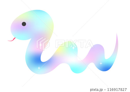 カラフルなへびのイラスト 116917827