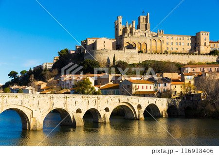 Cathedral of Saint Nazaire and Old Bridge, Beziers 116918406