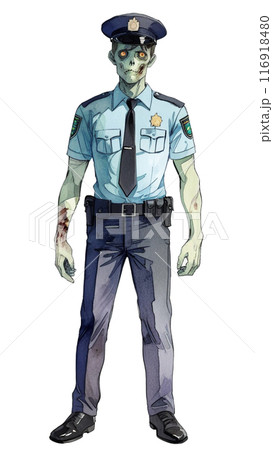 警察官ゾンビ 116918480
