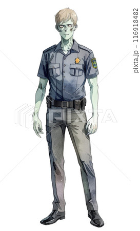 警察官ゾンビ 116918482