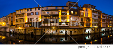 Evening view of Castres, France 116918637