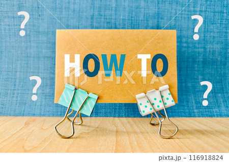 ハウツー、やり方のイメージ ハウツー、やり方のイメージ 116918824