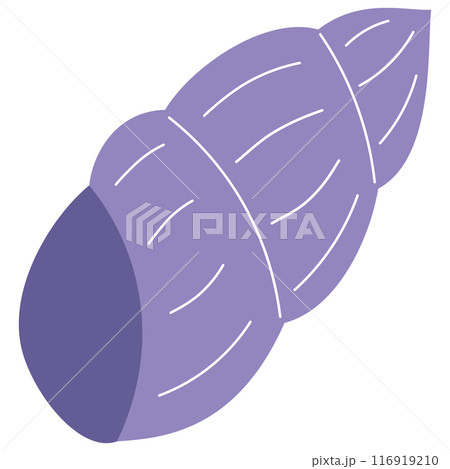 シンプルな貝殻のイラスト 116919210