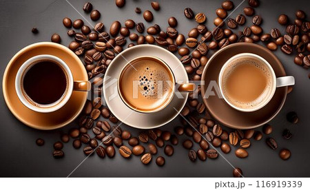 いろんな種類のコーヒー いろんな種類のコーヒー 116919339