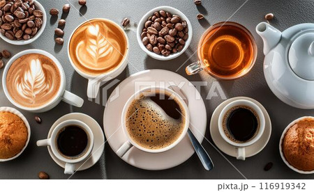 いろんな種類のコーヒー いろんな種類のコーヒー 116919342