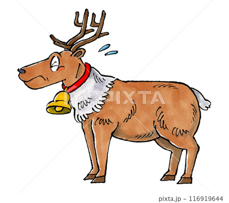 困るトナカイのイラスト素材 [116919644] - PIXTA