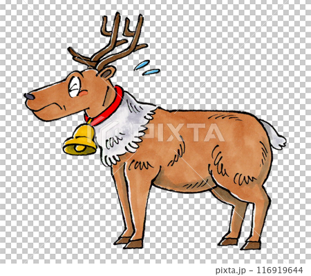 困るトナカイのイラスト素材 [116919644] - PIXTA