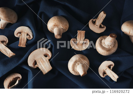 Mushrooms, concept of autumn food, autumn harvest Mushrooms, concept of autumn food, autumn harvest 116920272