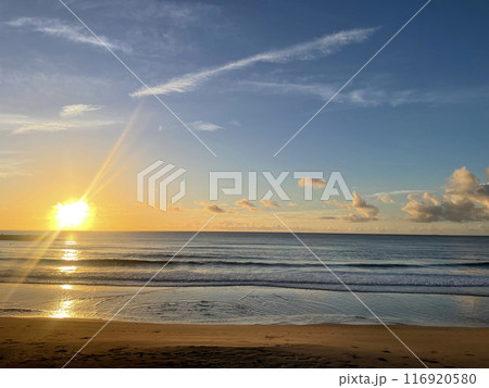 朝日に照らされた海 朝日に照らされた海 116920580